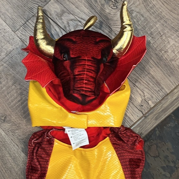 Dragon red gold costume yellow TOYS R US Toddler 3T Working ROAR Sound COSTUME 3 - Picture 14 of 15